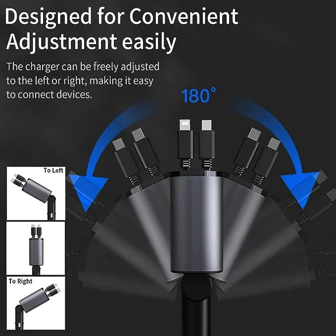TRULEGANCE™ Retractable Fast Car Charger