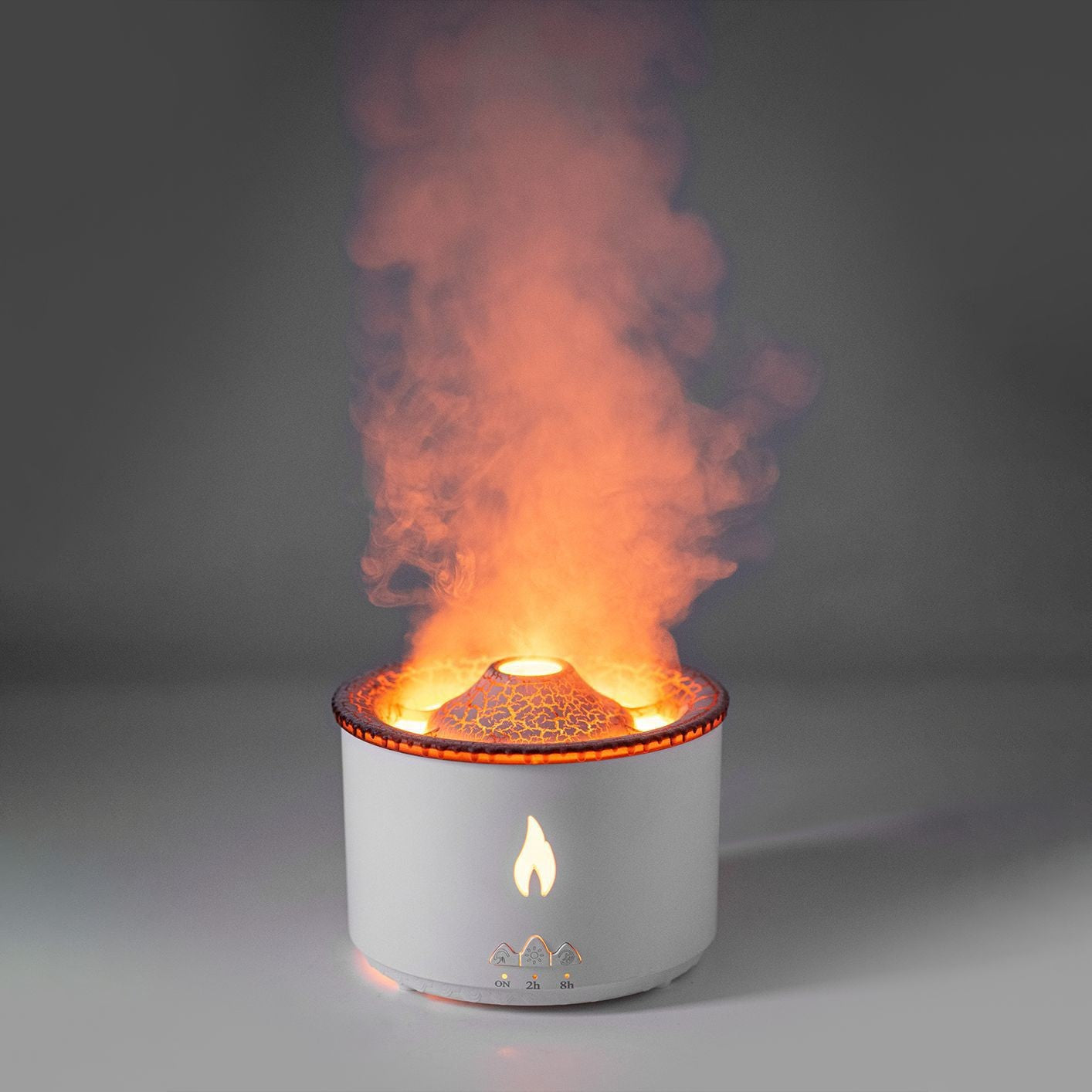 TRULEGANCE™ VolcanoDreams™️ Ultrasonic Essential Oil Humidifier with Flame Effect & Jellyfish Aromatherapy